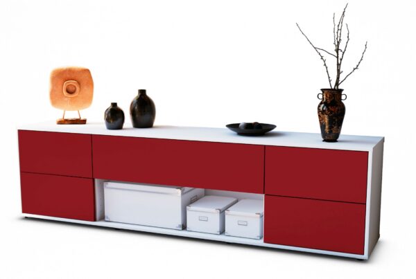 Lowboard Babetta, Bordeaux (180x49x35cm)