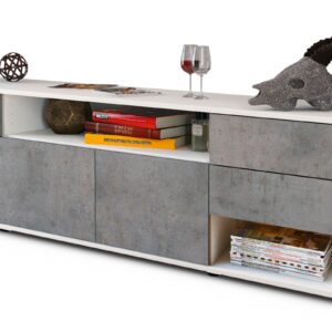 Lowboard Barbara, Beton (180x49x35cm)