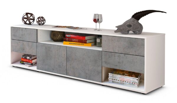 Lowboard Barbara, Beton (180x49x35cm)