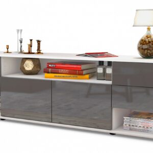 Lowboard Barbara, Grau (180x49x35cm)
