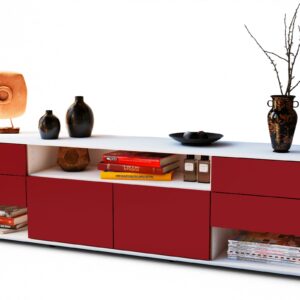 Lowboard Barbara, Bordeaux (180x49x35cm)