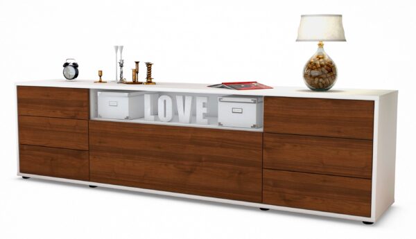 Lowboard Beatrice, Walnuss (180x49x35cm)