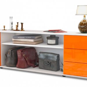 Lowboard Belinda, Orange (180x49x35cm)