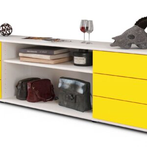 Lowboard Belinda, Gelb (180x49x35cm)