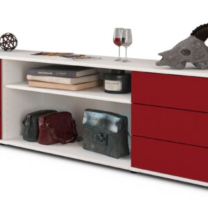 Lowboard Belinda, Bordeaux (180x49x35cm)