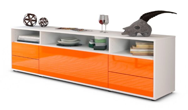 Lowboard Bella, Orange (180x49x35cm)