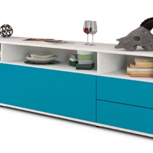 Lowboard Bella, Türkis (180x49x35cm)