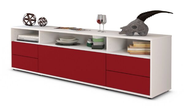 Lowboard Bella, Bordeaux (180x49x35cm)