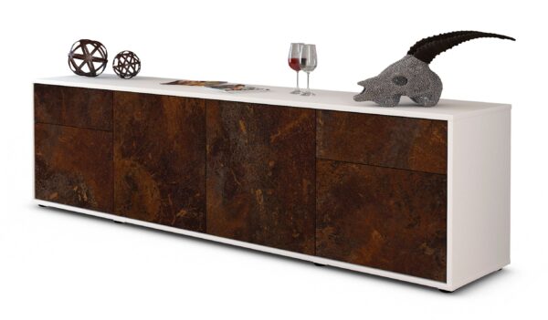 Lowboard Benedetta, Rost (180x49x35cm)