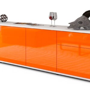 Lowboard Benedetta, Orange (180x49x35cm)