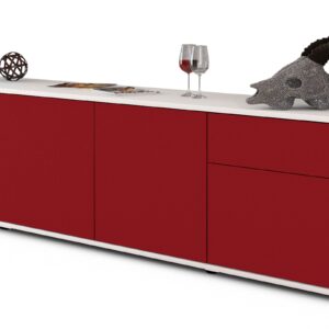 Lowboard Benedetta, Bordeaux (180x49x35cm)