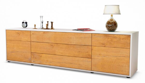 Lowboard Benita, Eiche (180x49x35cm)