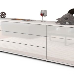 Lowboard Benita, Weiß (180x49x35cm)