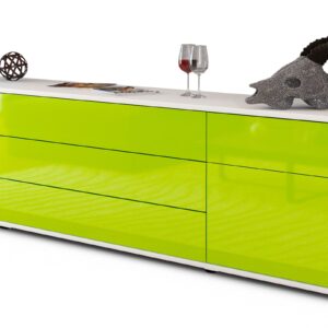 Lowboard Benita, Grün (180x49x35cm)