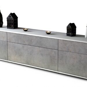 Lowboard Beppa, Beton (180x49x35cm)