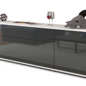Lowboard Beppa, Grau (180x49x35cm)