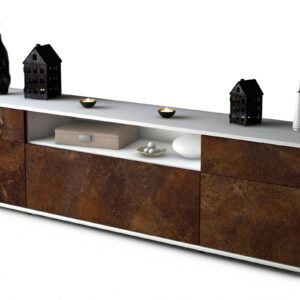 Lowboard Bernadetta, Rost (180x49x35cm)