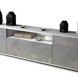 Lowboard Bernadetta, Beton (180x49x35cm)