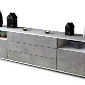 Lowboard Bettina, Beton (180x49x35cm)