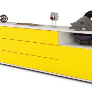 Lowboard Bettina, Gelb (180x49x35cm)