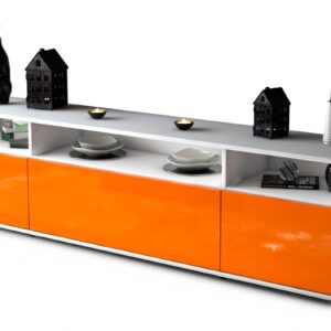 Lowboard Bianca, Orange (180x49x35cm)