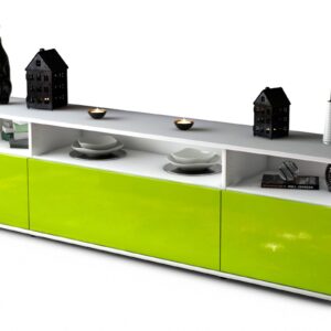 Lowboard Bianca, Grün (180x49x35cm)