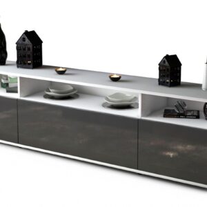 Lowboard Bianca, Grau (180x49x35cm)