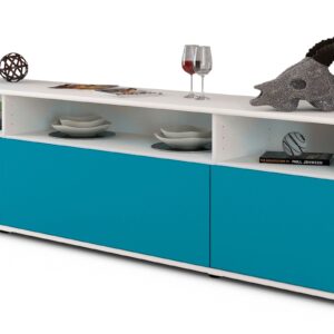 Lowboard Bianca, Türkis (180x49x35cm)
