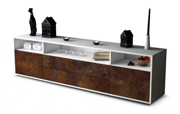Lowboard Biancaneve, Rost (180x49x35cm)