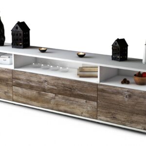 Lowboard Biancaneve, Treibholz (180x49x35cm)