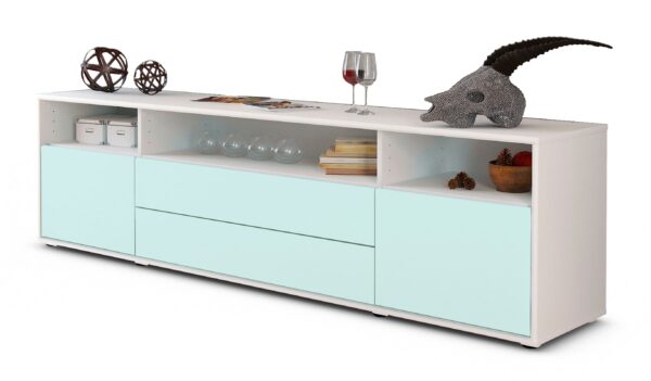 Lowboard Biancaneve, Mint (180x49x35cm)