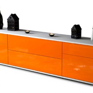 Lowboard Bibiane, Orange (180x49x35cm)