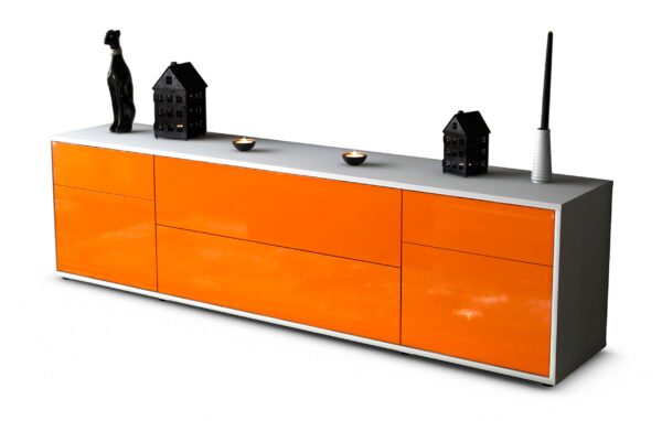 Lowboard Bibiane, Orange (180x49x35cm)