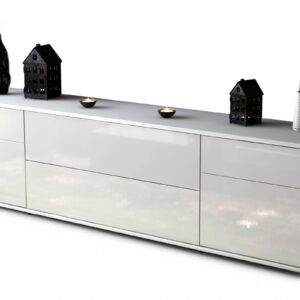 Lowboard Bibiane, Weiß (180x49x35cm)