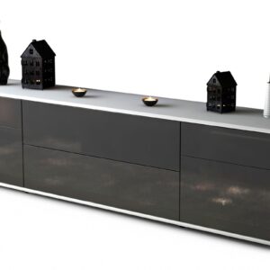 Lowboard Bibiane, Grau (180x49x35cm)