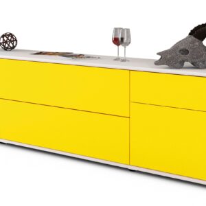 Lowboard Bibiane, Gelb (180x49x35cm)