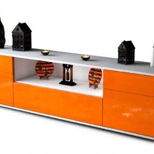 Lowboard Biggi, Orange (180x49x35cm)