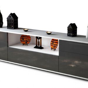 Lowboard Biggi, Grau (180x49x35cm)