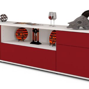 Lowboard Biggi, Bordeaux (180x49x35cm)
