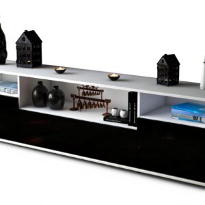 Lowboard Bionda, Schwarz (180x49x35cm)