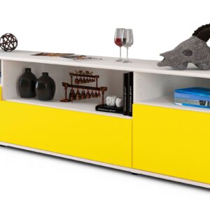 Lowboard Bionda, Gelb (180x49x35cm)