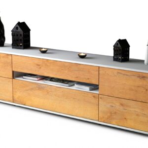Lowboard Bjonda, Eiche (180x49x35cm)