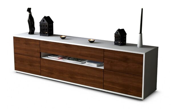 Lowboard Bjonda, Walnuss (180x49x35cm)