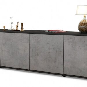 Lowboard Antonia, Beton (180x49x35cm)