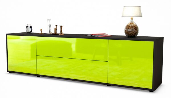 Lowboard Aquilina, Grün (180x49x35cm)