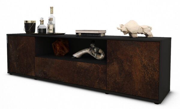 Lowboard Arbnora, Rost (180x49x35cm)