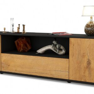Lowboard Arbnora, Eiche (180x49x35cm)