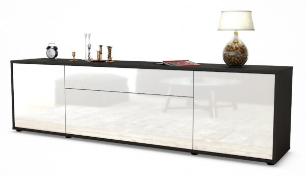Lowboard Aria, Weiß (180x49x35cm)