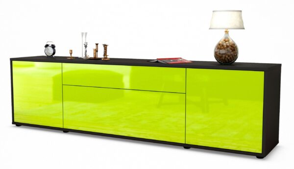 Lowboard Aria, Grün (180x49x35cm)