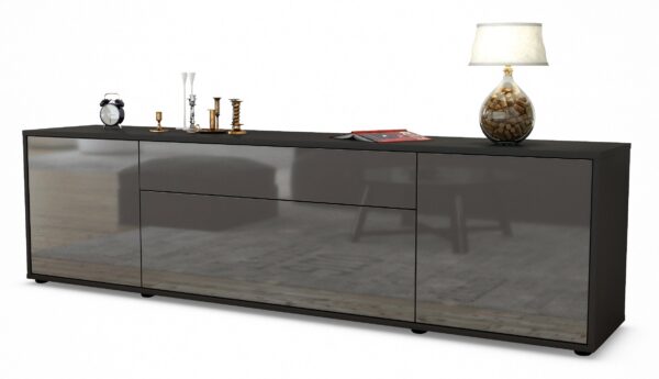 Lowboard Aria, Grau (180x49x35cm)